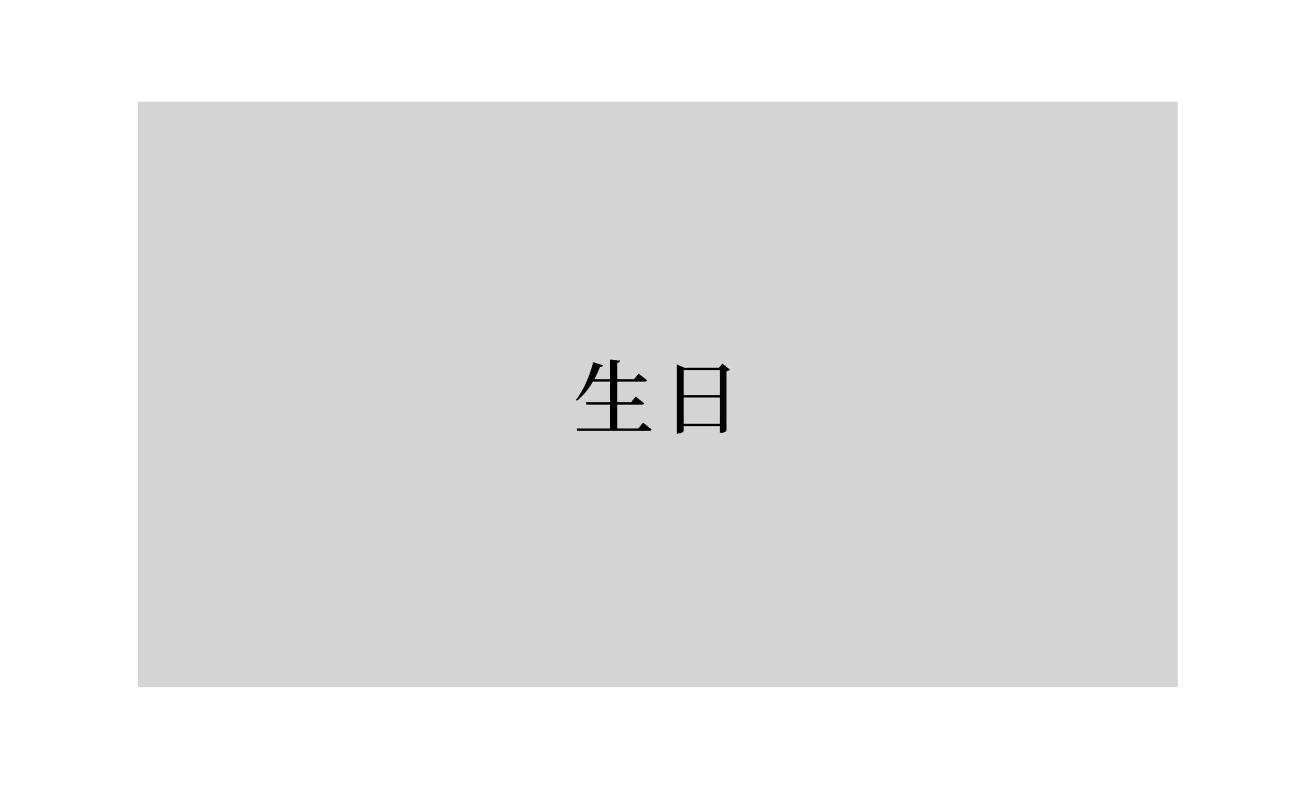 詩：《生日》